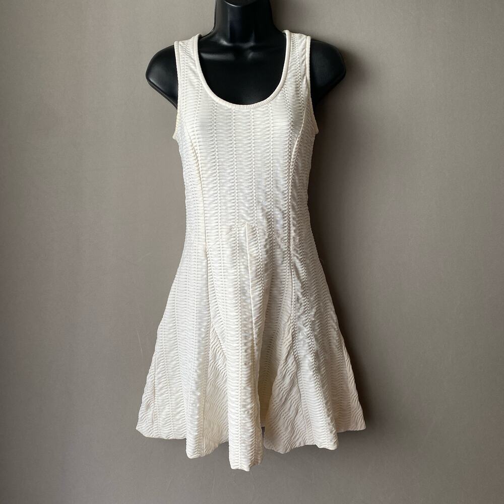 Rag & Bone sz 0โ white textured fit flare mini Niki dress